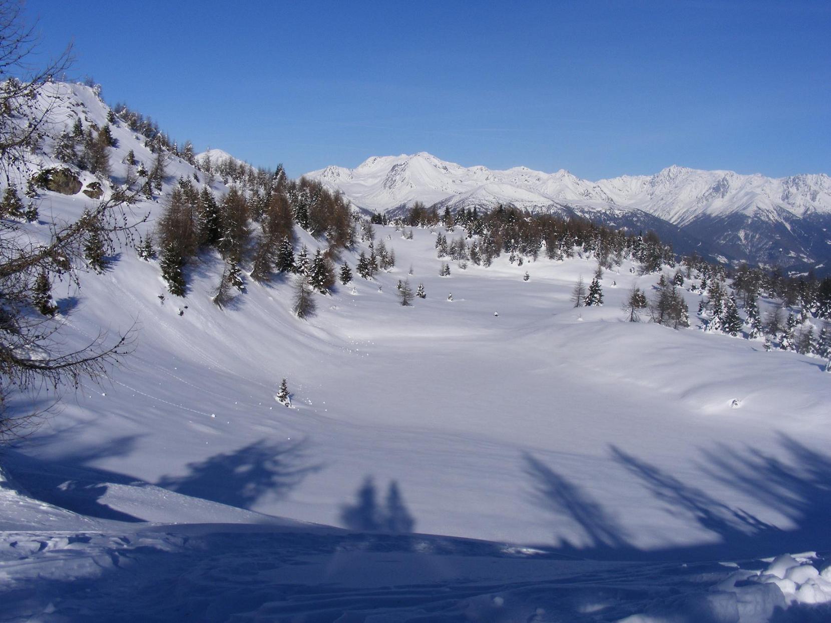 Con le ciaspole sul Piz Tri